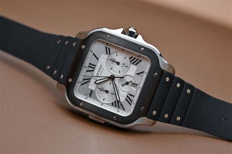 relojes cartier santos chronogra|santos cartier chronograph watch.